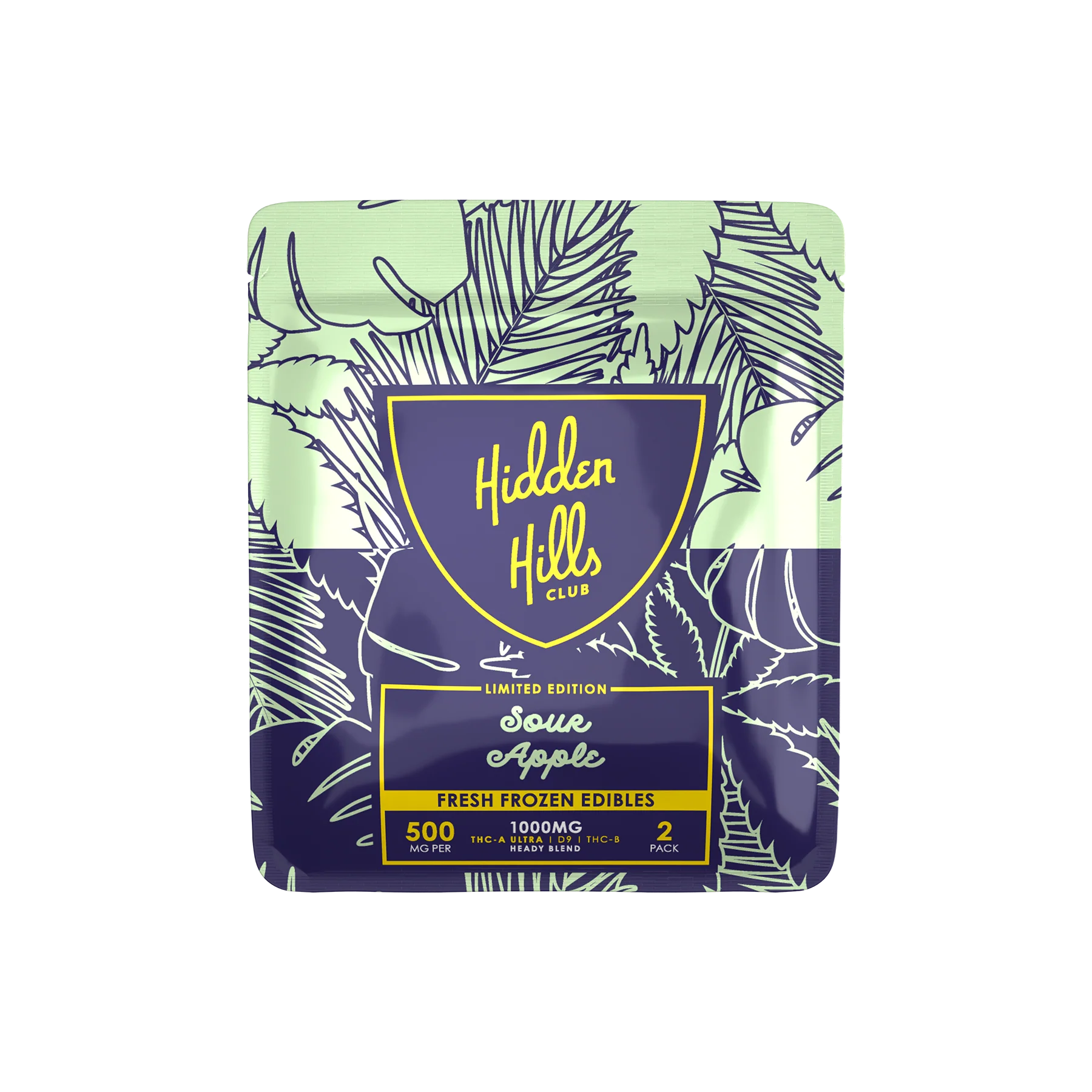 Sour Apple 1000MG Edibles