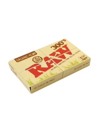 RAW 300’s Organic Hemp 1¼ Rolling Papers