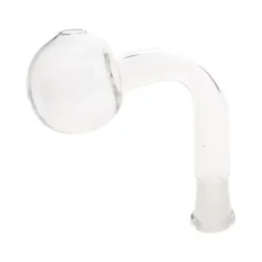 10MM Female Clear Glass On Glass Oil Burner Adapter