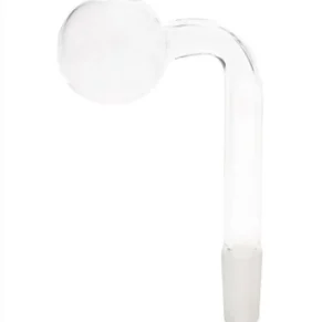 10MM Male Clear Glass On Glass Oil Burner Adapter