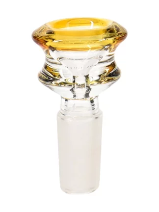 14MM Hole Yellow Male Glass Bowl