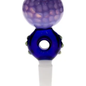 14MM Light & Dark Blue Male Glass Bowl