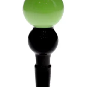 14MM Male Double Globe Green & Black Bowl