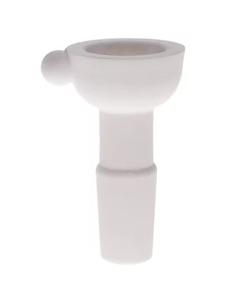 14MM White Ceramic Male Glass Bowl