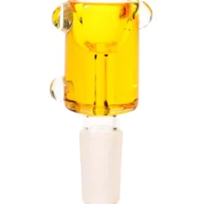 14MM Yellow Freezable Male Glass Bowl