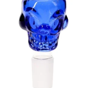18MM Blue Scull Male Glass Bowl