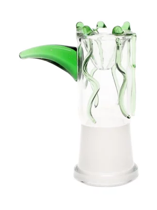 18MM Green Shark Female Glass Bowl