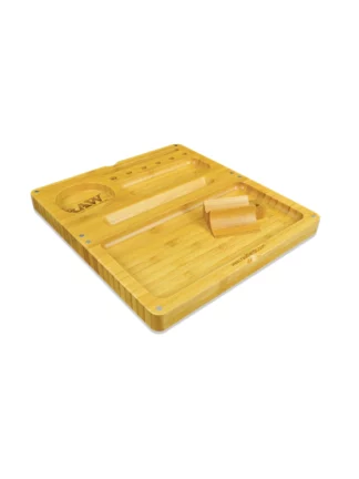 RAW Back Flip Bamboo Rolling Tray