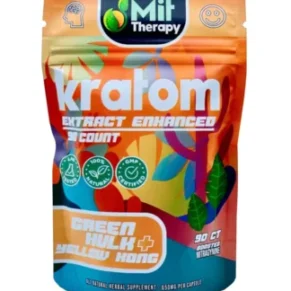Green Hulk | Yellow Kong Mit Therapy Kratom Extract Capsules 90ct