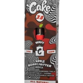 Apple Berry Fritter Cake Wavy Live Resin Disposable 3G