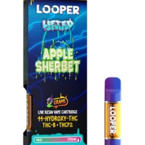 Apple Sherbet Looper Lifted Series 11-Hydroxy-THC+THC-B+THCP2 Cartridge 2G