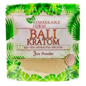 Bali Kratom Red Vein Remarkable Herbs Kratom Powder Bag 3oz