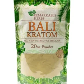 Bali Red Vein Remarkable Herbs Kratom Powder 20oz Bag