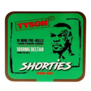 Banana Runtz Tyson 2.0 Shorties Delta 8 Pre-Rolls 7G