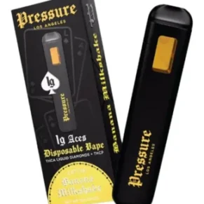 Banana Milkshake Pressure LA Aces THCA+THCP Disposable 1G