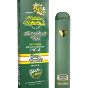 Bang Pop OG Hidden Hills Mini Mart Bar THC-A Rechargeable Disposable 1G