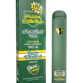 Berry Blizzard Hidden Hills Mini Mart Bar THC-A Rechargeable Disposable 1G