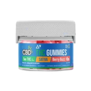 Berry Buzz Sativa CBDfx D9 THC + CBD Gummies 1000mg