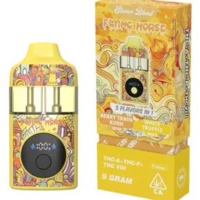 Berry Train Kush | White Truffle Flying Horse Stoner Blend 3in1 Disposable 9G