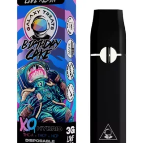 Birthday Cake Galaxy Treats KO Blend Live Resin THC-A+THCP+HCP Disposable 3G/3ML