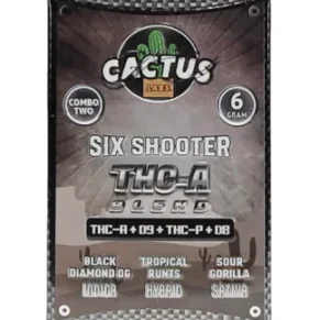 Black Diamond OG | Tropical Runts | Sour Gorilla Cactus Labs THC-A Blend Vape 6g