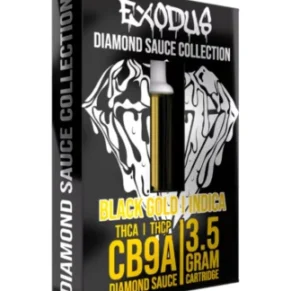 Black Gold Exodus CB9A+THCA+THCP Diamond Sauce Cartridge 3.5G