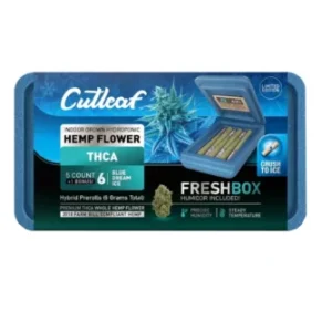 Blue Dream Ice Cutleaf THCA Pre-Rolls 6ct + FreshBox