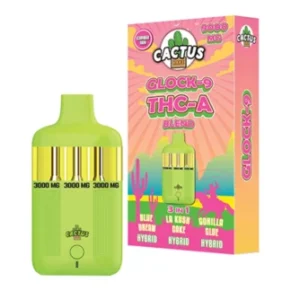 Blue Dream | LA Kush | Gorilla Glue Cactus Labs Glock 9 THC-A Blend Vape 9000mg