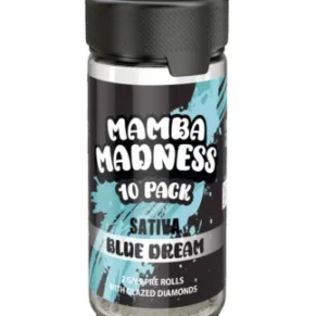 Blue Dream Mamba Madness Full Spectrum Blend Pre Rolls 10 Pack Jar 2GM