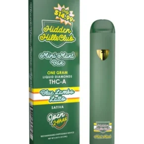 Blue Lambo Latto Hidden Hills Mini Mart Bar THC-A Rechargeable Disposable 1G