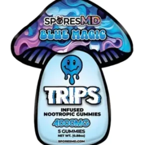 Blue Magic SporesMD Trips Infused Nootropic Gummies 5Pcs