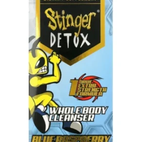 Blue Raspberry Stinger Detox Whole Body Cleanser Extra Strength Drink Liquid 8 FL OZ