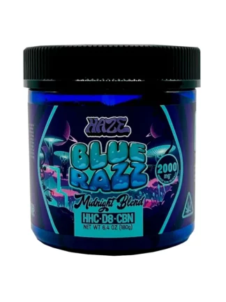 Blue Razz Haze Midnight Blend Gummies 2000MG