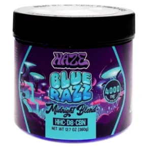 Blue Razz Haze Midnight Blend Gummies 4000mg