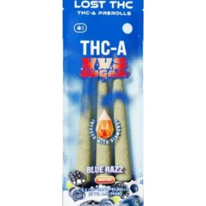 Blue Razz Lost THC THC-A VVS Sugar Diamond Infused Pre-Roll 3ct