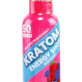 Blue Razzle Happy Hippo Kratom Energy Shot 50mg