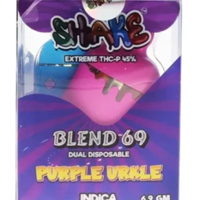 Blue Z X Purple Urkle Shake Extreme THC-P Blend 69 Dual Disposable 6.9 G