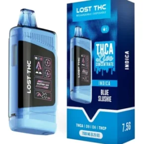 Blue Zlushie Lost THC THCA Blend Live Concentrate Disposible 7500MG