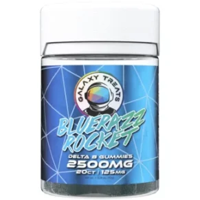 Bluerazz Rocket Galaxy Treats  D8 Gummies 2500mg
