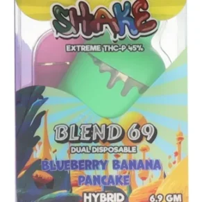 Blueberry Banana Pancake X Purple Urkle Shake Extreme THC-P Blend 69 Dual Disposable 6.9 G