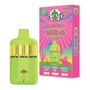 Blueberry Cookie | Grape Ape | Pineapple Express Cactus Labs Glock 9 THC-A Blend Vape 9000mg