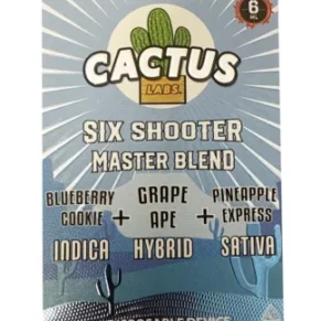 Blueberry Cookie | Grape Ape | Pineapple Express Cactus Labs Six Shooter Master Blend Disposable 6G