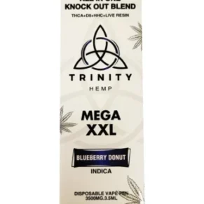 Blueberry Donut Trinity All In One Knockout Blend Mega XXL Disposable 3.5G