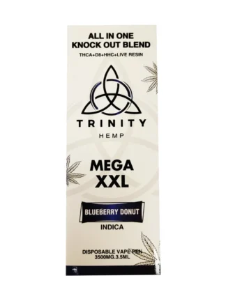 Blueberry Donut Trinity All In One Knockout Blend Mega XXL Disposable 3.5G