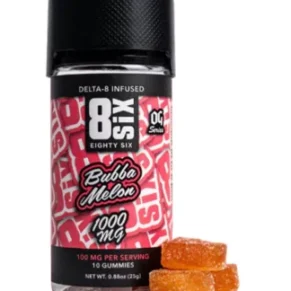 Bubba Melon 8SIX Delta 8 Gummies 1000MG