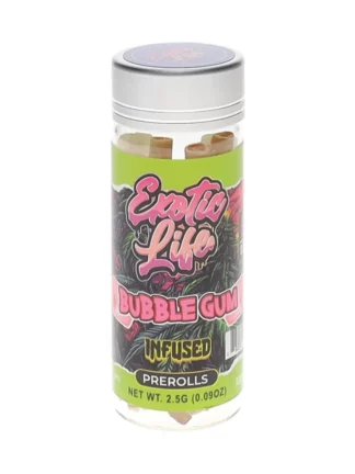 Bubble Gum Exotic Life Terpz THC-A Infused Pre-Rolls 5ct 2.5G