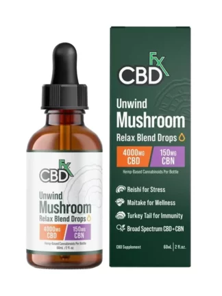 CBDfx Relax CBN + CBD Blend Mushroom Tincture 4000mg 60ml