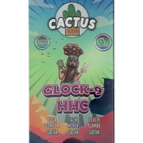 Sour Gorilla | Jack Herer | Peach Flambe Cactus Labs Glock 9 HHC Vape 9MG