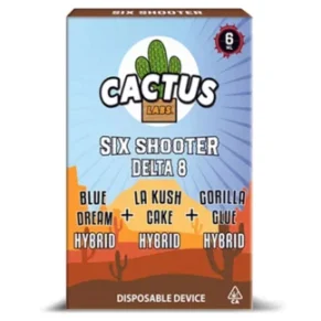 Blue Dream | LA Kush Cake | Gorilla Glue Cactus Labs Six Shooter D8 Disposable