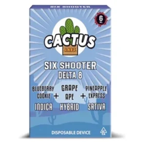 Blueberry Cookie | Grape Ape | Pineapple Express Cactus Labs Six Shooter D8 Disposable